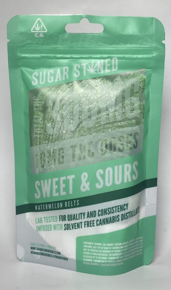 Sugar Stoned Watermelon Belts 300MG