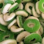 High Voltage Sour Apple Rings Gummies 1000mg