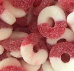 High Voltage Sour Cherry Rings Gummies 200mg
