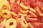 High Voltage Sour Peach Rings Gummies 400mg