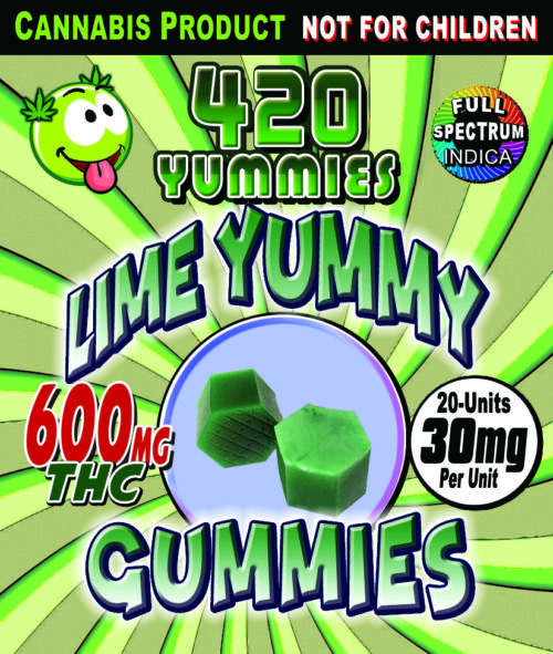420 Yummies - Lime Gummies 600mg