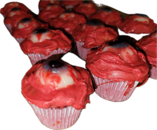420 Yummies - Mini Eyeball Red Velvet Monster Cupcake 250mg