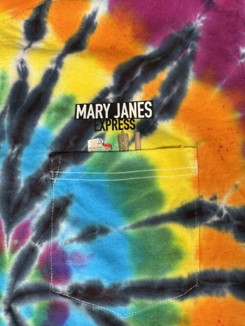 Mary Janes Express Pocket T-Shirt — Tie-Dye Edition