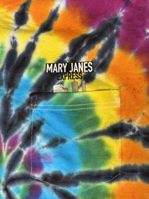 Mary Janes Express Pocket T-Shirt — Tie-Dye Edition